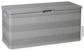 szürke kerti tárolóláda 117 x 45 x 56 cm