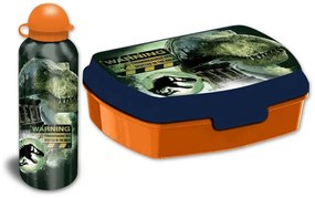 Jurassic World Dominion szendvicsdoboz + alumínium kulacs szett