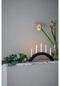 Markslöjd 705955 - Karácsonyi gyertyatartó AVENTO 5xE10/3W/230V fekete