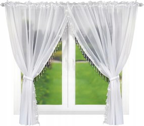 Saragossa függöny 400x155 cm, gyöngyös díszítéssel