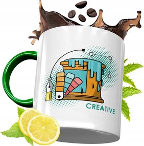 Zöld Bögre Grafikusoknak Tökéletes Ajándék fényképes nyomtatással