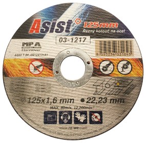 Fémvágó kerék 125x22,23x1,6mm ASIST 03-1217
