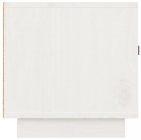 fehér tömör fenyőfa TV-szekrény 80 x 34 x 35 cm