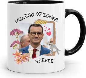 Bögre Fekete Politikusok Miniszterelnök Mateusz Morawiecki