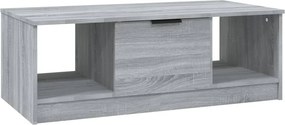 vidaXL szürke sonoma színű szerelt fa dohányzóasztal 102 x 50 x 36 cm