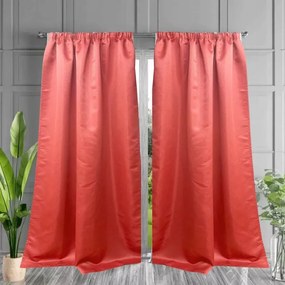 Modern szalagfüggöny piros sima karácsonyra Leyla 170x250cm