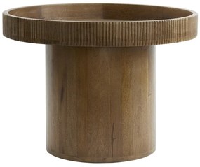 Mangófa kerek tárolóasztal ø 60 cm Kalomo – Light &amp; Living