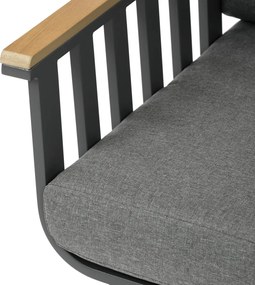 Kerti bútor garnitúra, alumínium, szürke, AZS-S1921 GREY