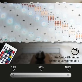 Brilo - LEG RGBW Dimmelető szalag 6,5m LED/24W/230V + + távirányító
