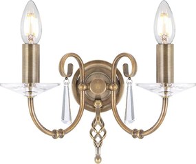 Elstead klasszikus fali lámpa aegean sárgaréz elsag2-aged-brass