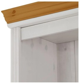 Fehér borovi fenyő könyvespolc 74x223 cm Anita – Støraa