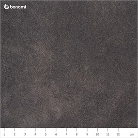 Antracitszürke bőrutánzat sarokkanapé (jobb oldali) Hamburg – Scandic