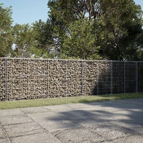 horganyzott vas gabion kosár fedéllel 400 x 100 x 100 cm