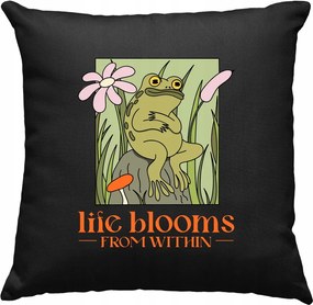 Béka párna vicces béka 6 fekete