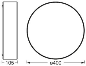 Ledvance - Mennyezeti lámpa ORBIS PÁRIZS 2xE27/25W/230V fekete