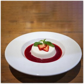 Poszterek 100x100 Desszert eperrel