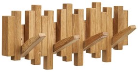 Natúr színű tölgyfa fali fogas 3 cm Caltra – House Nordic