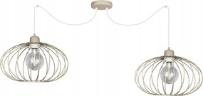 Függő lámpa nappaliba Pók Cora Bézs mennyezeti csillár led mennyezeti lámpa