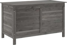 vidaXL fehér tömör fenyőfa kerti tárolóláda 99 x 49,5 x 58,5 cm