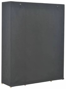 szürke szövet ruhásszekrény 135 x 40 x 170 cm