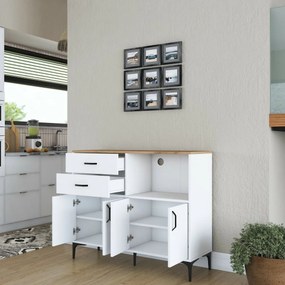 Jeby Walnut and White szekrény