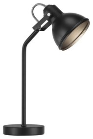 NORDLUX Aslak asztali lámpa, fekete, E27, max. 15W, 15cm átmérő, 46685003