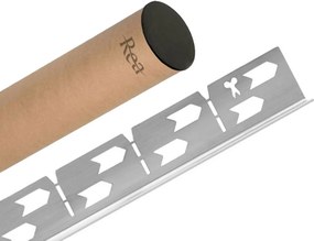 Lejtéskialakító szegély épített zuhanyhoz 140cm Brush nickel