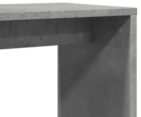 2 db betonszürke szerelt fa kisasztal 50x30x50 cm