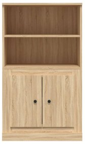 sonoma tölgy szerelt fa magasszekrény 60x35,5x103,5 cm
