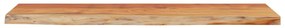 tömör akácfa téglalap alakú fali polc 80 x 20 x 3,8 cm