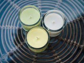 Üveggyertya MINNESOTA VILÁGOS ZÖLD 9 cm világos zöld