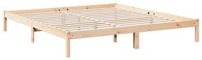 tömör fenyőfa extra hosszú ágykeret matrac nélkül 180 x 210 cm