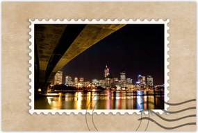 Poszterek 120x80 Éjszakai kép híddal