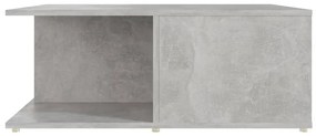 betonszürke szerelt fa dohányzóasztal 80 x 80 x 31 cm