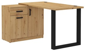 PC asztal Mantela 130 (artisan tölgy + fekete). 1041341