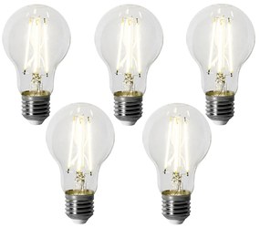 5 darabos E27 szabályozható LED izzó készlet A60 6W 500 lm 4000K