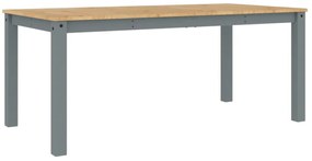 Panama szürke tömör fenyőfa ebédlőasztal 180 x 90 x 75 cm
