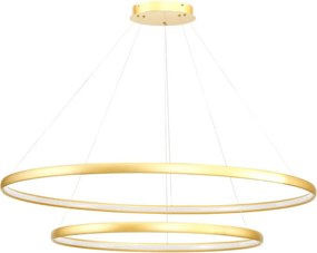 ZUMA LINE PL2105038001200GD CARLO Modern Led FĂŒggesztett LĂĄmpa Arany LED IP20