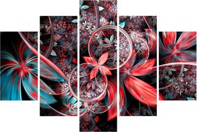 Absztrakt képek egzotikus virágok (150x105 cm)