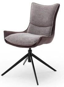 ZAIRA szék, 1 db, barna/piros