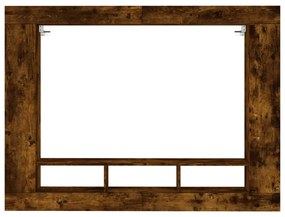 füstös tölgy színű szerelt fa TV-szekrény 152x22x113 cm