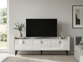 TV állvány PIENA 160 cm, fehér