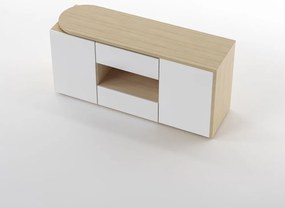 Íróasztal tölgyfa dekoros asztallappal 48x159 cm Tango – TemaHome