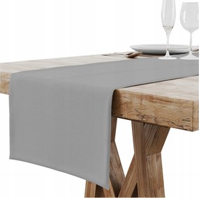 Futópad Abrosz Asztalra Matt Sima 40X180 CM Szegélyezett Könyvjelző 2 CM Szürke