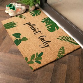 Kókuszrost lábtörlő 40x60 cm Plant Lady – Artsy Doormats