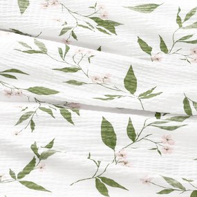 Goldea krepp ágyneműhuzat - jázmin virágmintás 140 x 200 és 70 x 90 cm