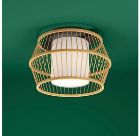 Eglo 390232 - Mennyezeti lámpa MONTERROSO 1xE27/40W/230V bambusz