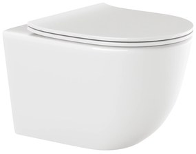 Invena Tinos miska WC wisząca bez kołnierza biała CE-91-001-W