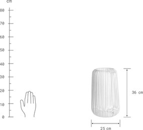 COCOON lámpás, fehér 36cm