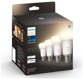 KÉSZLET 4x LED Dimmelhető izzó Philips Hue WHITE A60 E27/9W/230V 2700K